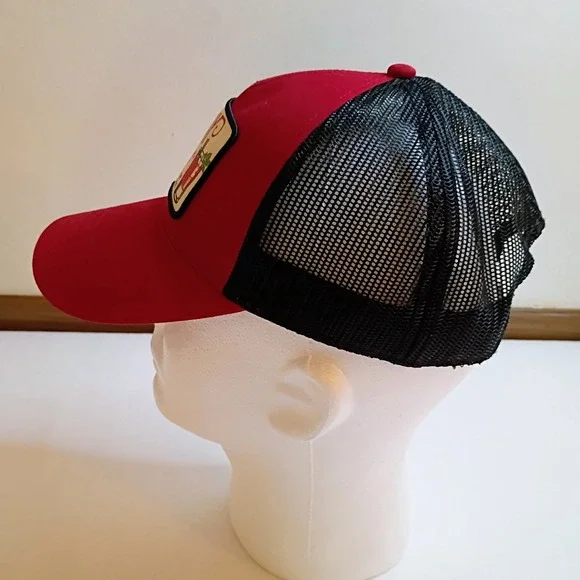 American Needle Bloody Mary Cocktail Collection Trucker Hat Red Black Adjustable - Picture 2 of 5
